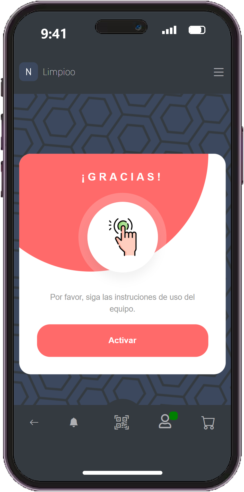 Paso 4: activar el equipo